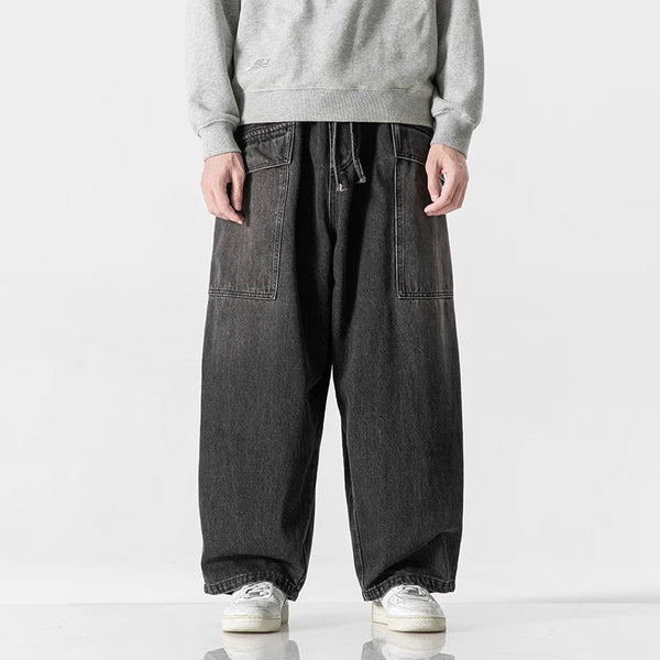 Elastic Waist Easy Cut Denim