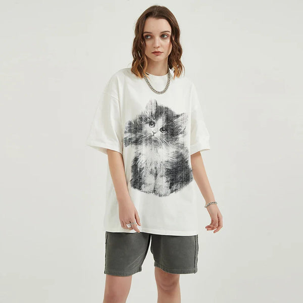 Relaxed Pawed Visual T-Shirt