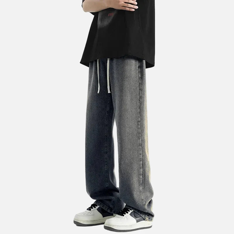 2000s Relaxed Relaxed Bell Leg Plain Tone Denim
