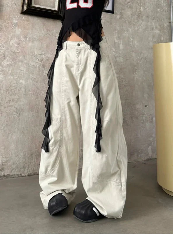 2000s White Classic Boyfriend Denim