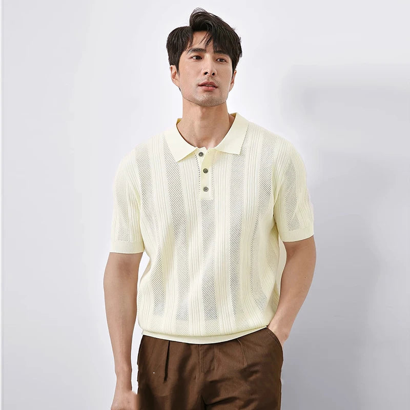 Sport Polo Yaka Tişört, önden görünüm — Navra Wear