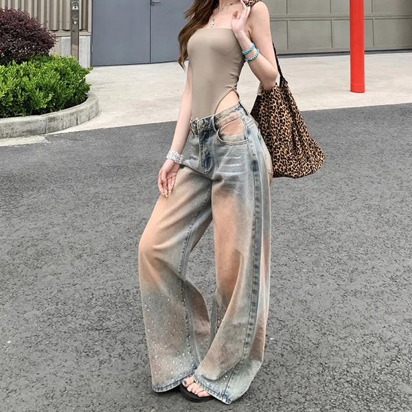 Heritage Classic Rhinestone Relaxed Denim