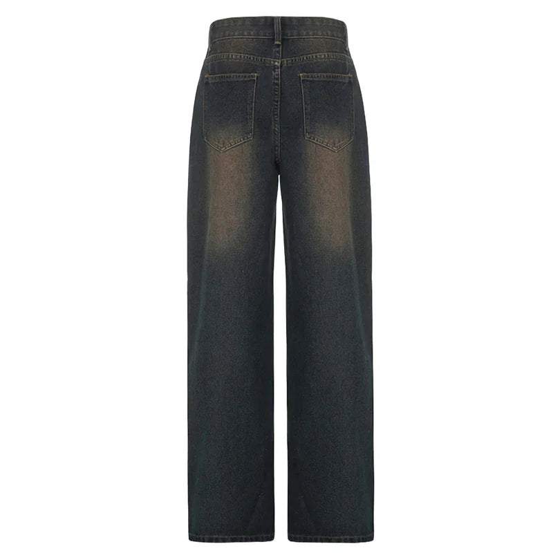 Ombre Color Low Waist Classic Denim