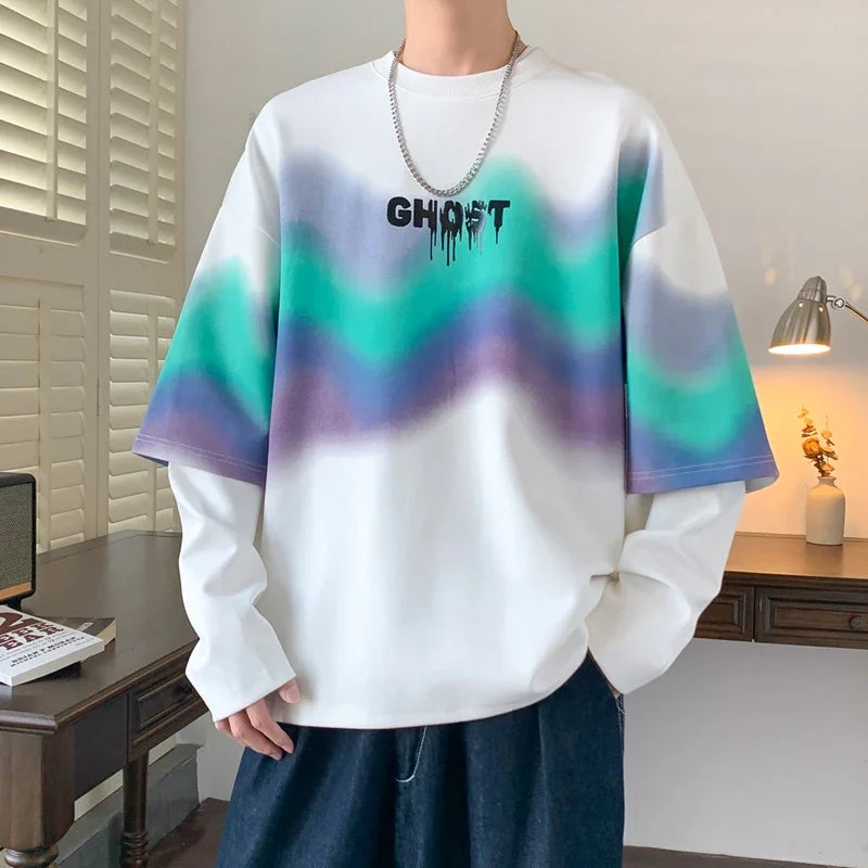 Phantom Text Boxy Sweatshirt