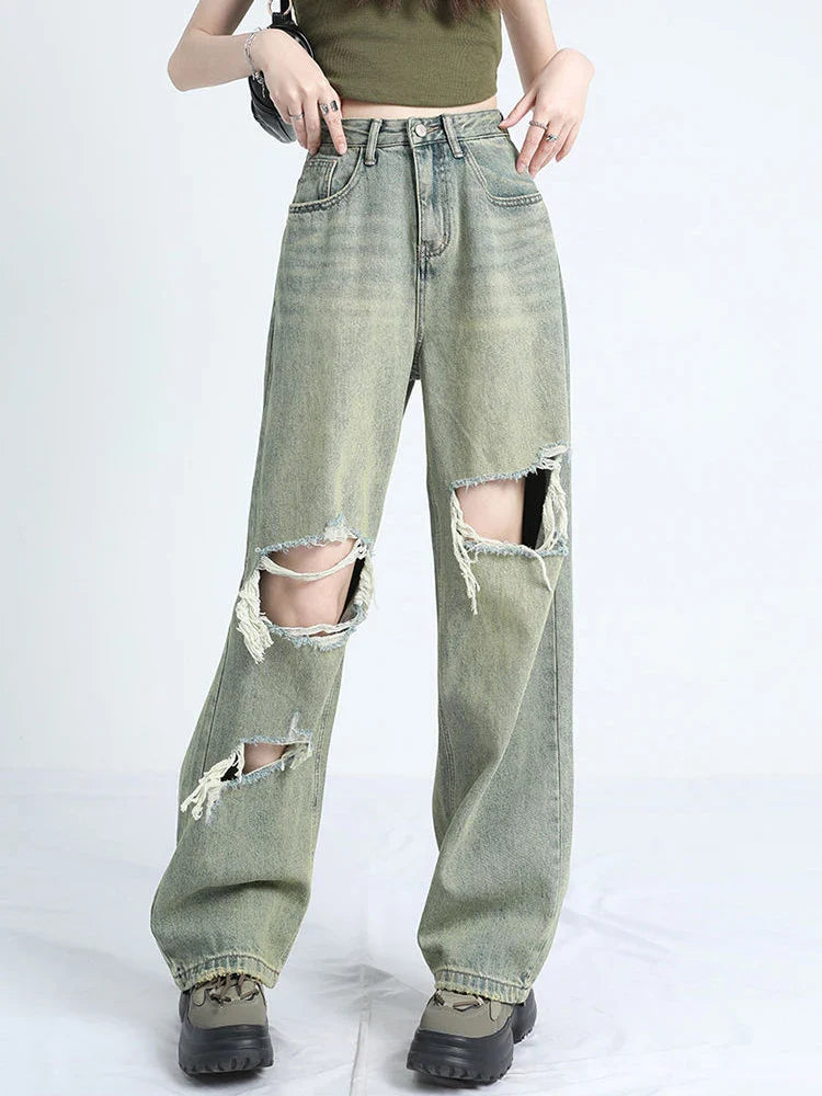 2000s Metro Heritage Western Style High-Rise Denim