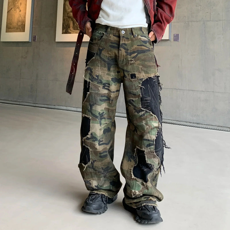 Woodland Rinse Torn Scimitar Denim