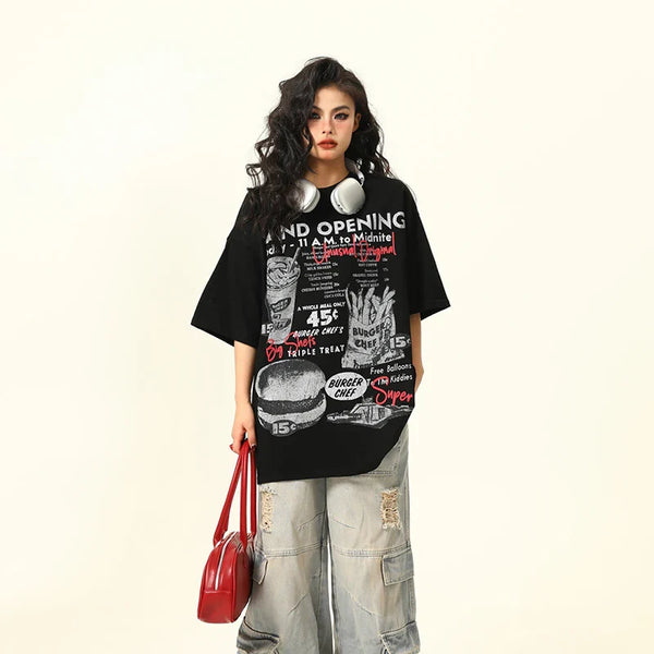 Heritage Heartland Nostalgia Hand-Drawn Short-Sleeve T-Shirt