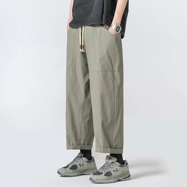 Oversized Cotton Wide-Leg