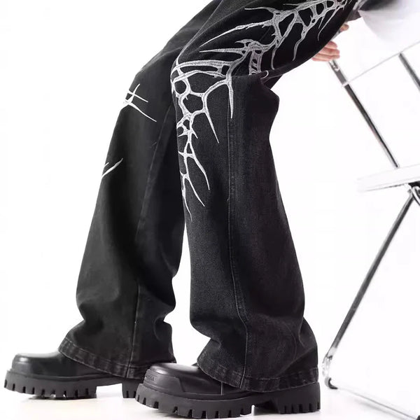 2000s Black Relaxed Classic Stitched Denim