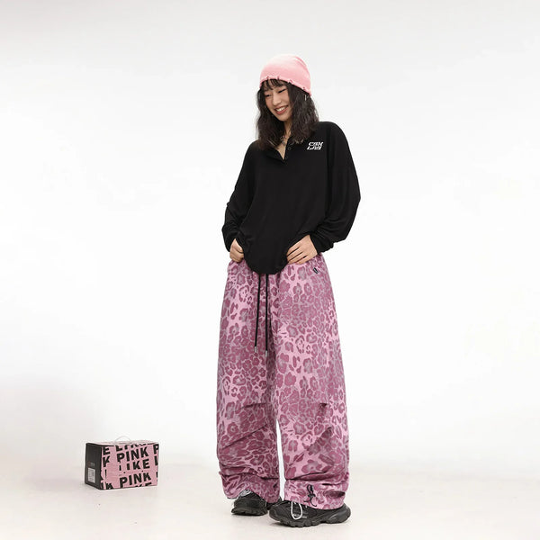 Pink Leopard Dance Trousers