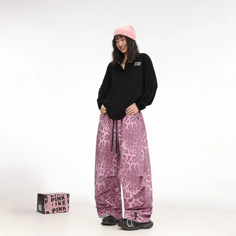 Pink Leopard Dance Trousers