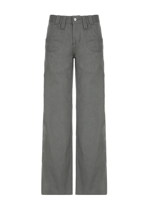 Heritage Gray Relaxed Fit Street Jeans