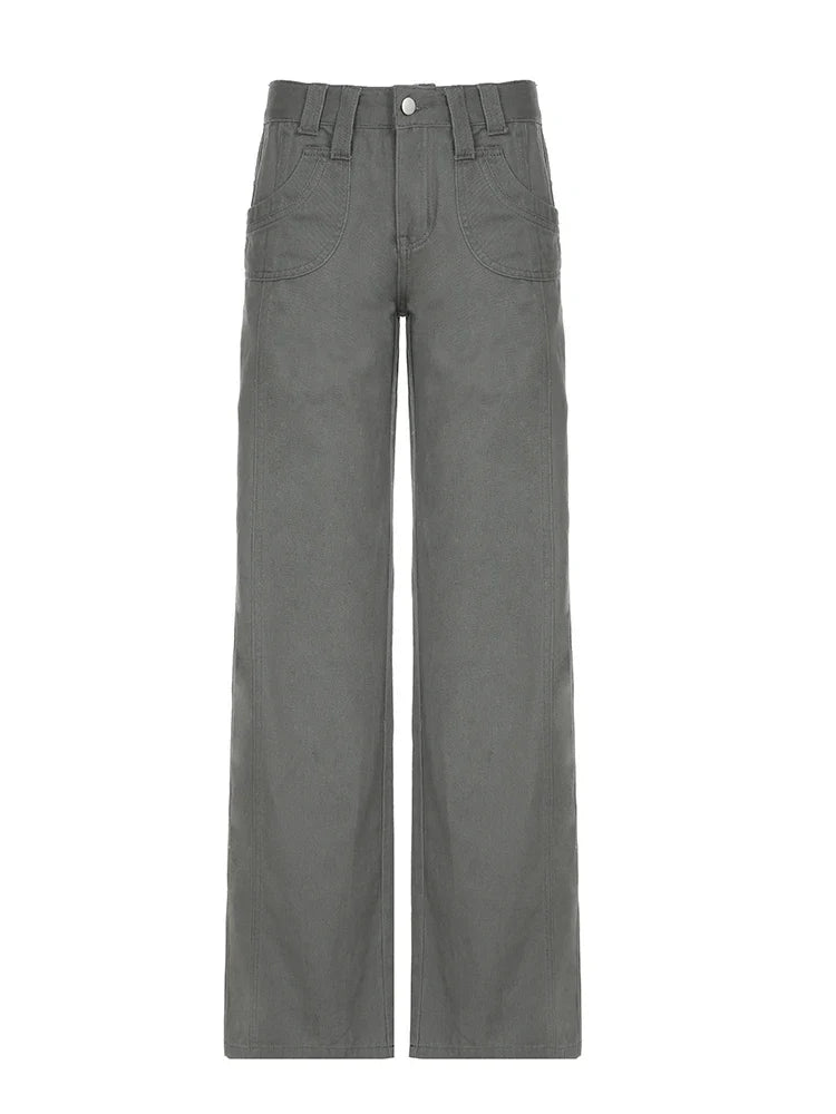 Heritage Gray Relaxed Fit Street Jeans