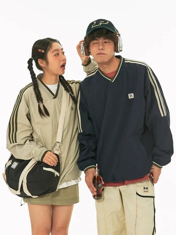 Varsity Stripe Boxy Baseball Top