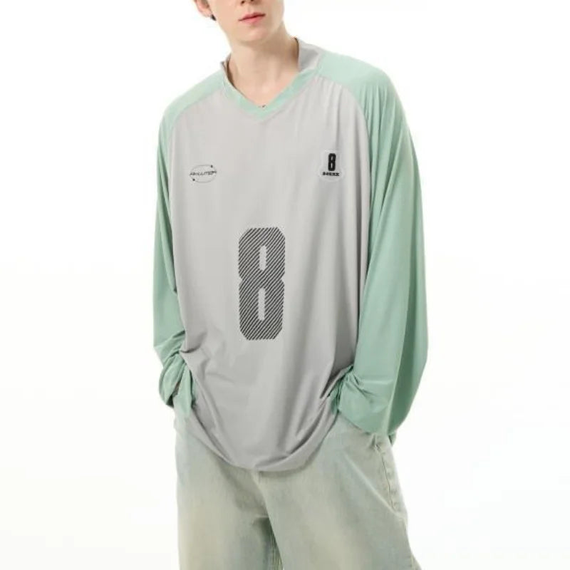 Throwback Green Freedom-State Style Long Sleeve T-Shirt