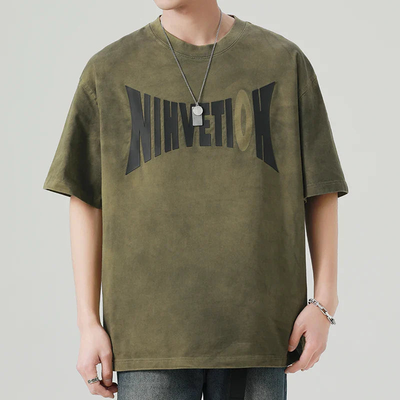 Concrete-Jungle Urban Hip Hop Print Laid-Back T-Shirt
