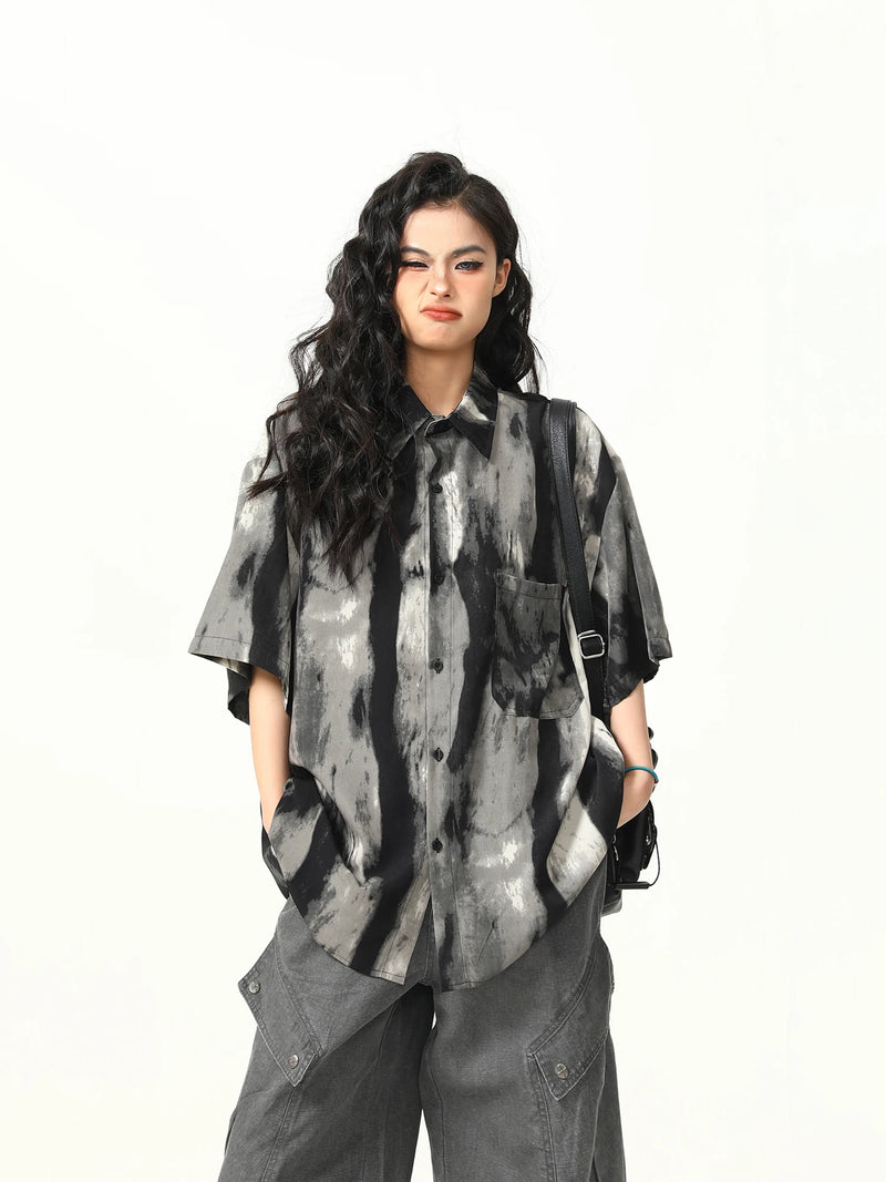 Batik Desenli Gömlek, önden görünüm — Navra Wear