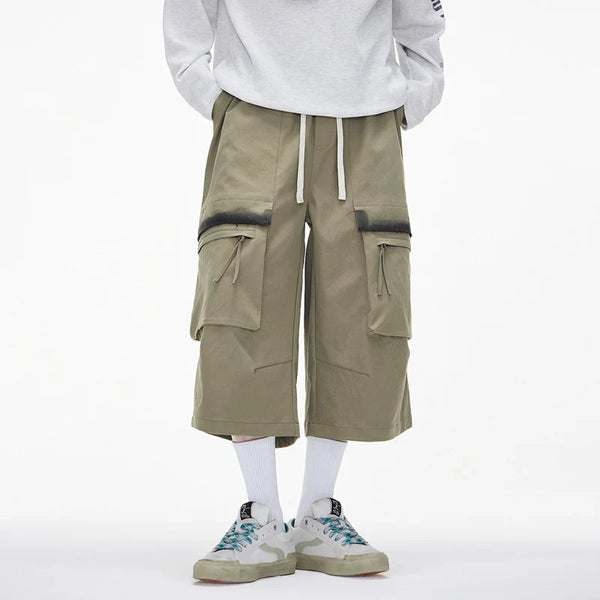 Men's Quick Dry Relaxed Wide Leg Denim Shorts