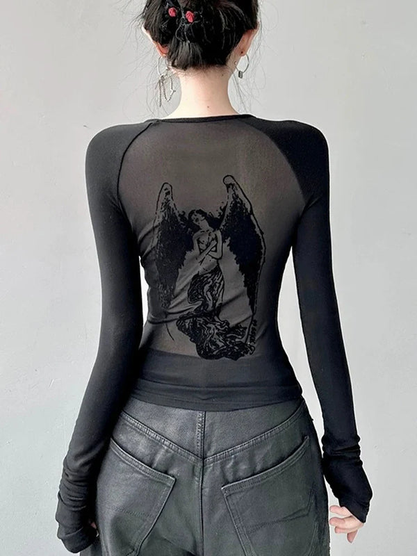 Circa-2000 Sleek Extended-Arm Fitted T-Shirt