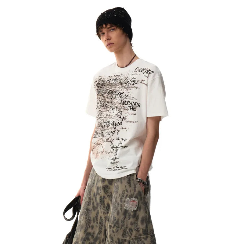 Curated Personalized Stamped Laid-Back Short Sleeve T-Shirt