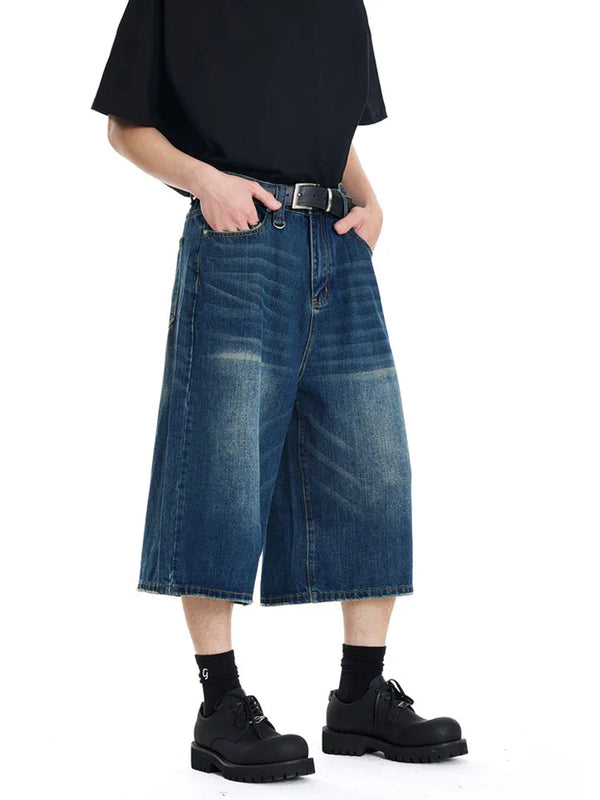 Heritage Wide Leg Denim Shorts