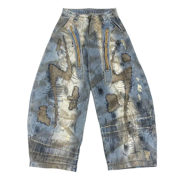 Boyfriend Heritage Stitched Sleek Relaxed Denim