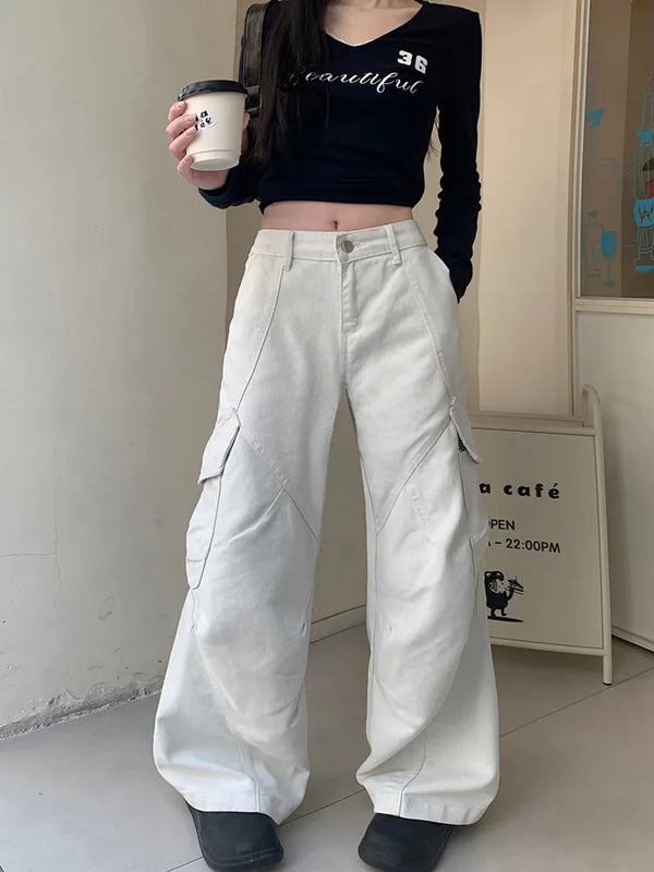 Kadın İspanyol Paça Jean Pantolon, önden görünüm — Navra Wear