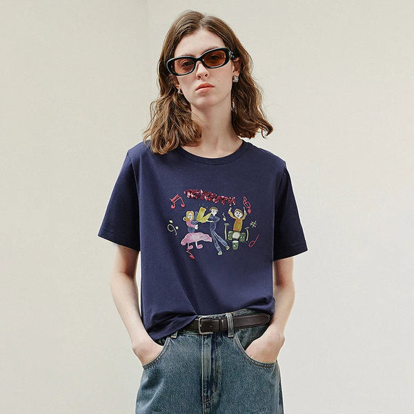 Curated Spring Short Sleeve Womens T-Shirt