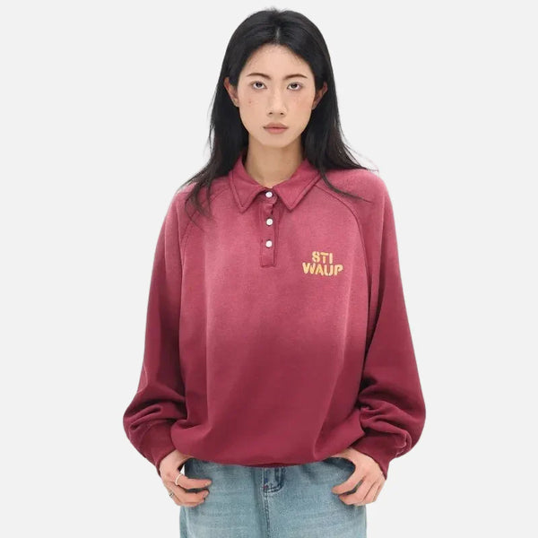 Red Script Comfortable Sweatshirt