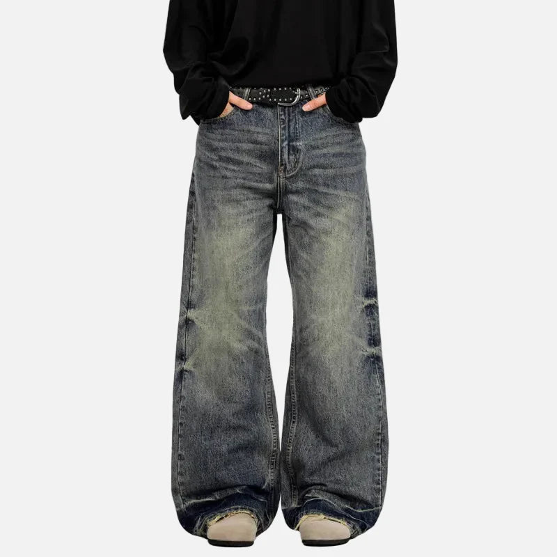 Heritage 2000s Faded Rinse Bell Leg Denim