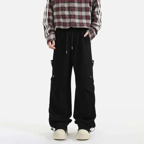 Chic Solid Unisex Street Pants