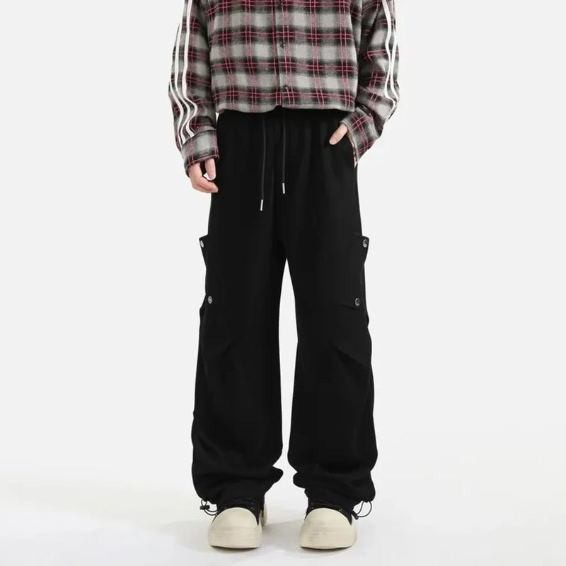 Chic Solid Unisex Street Pants