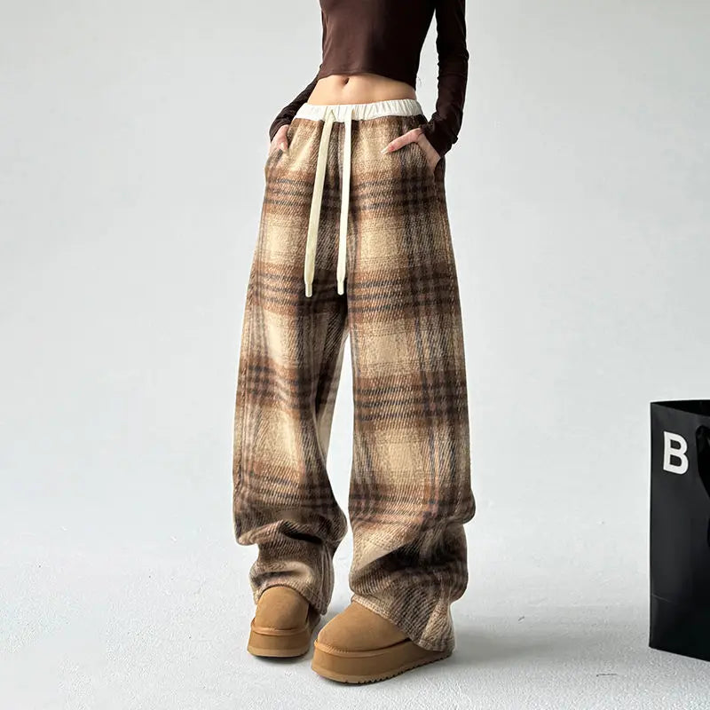 Heritage Plaid Wide-Leg
