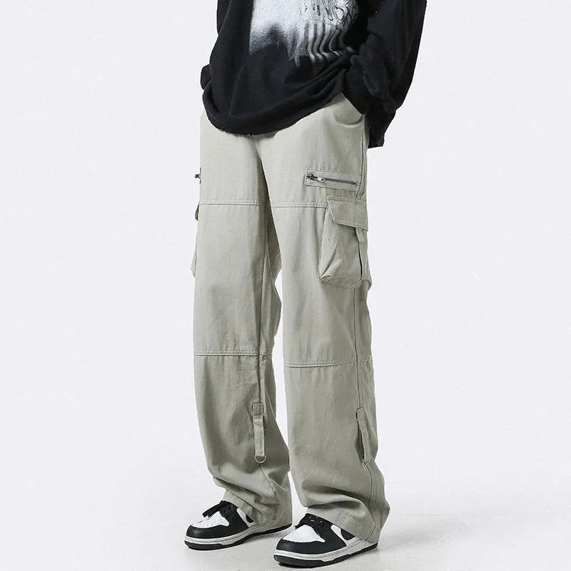 Oversized Zip-Up Street Pants