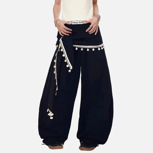 Bol Kesim Japon Baskılı Jogger, önden görünüm — Navra Wear