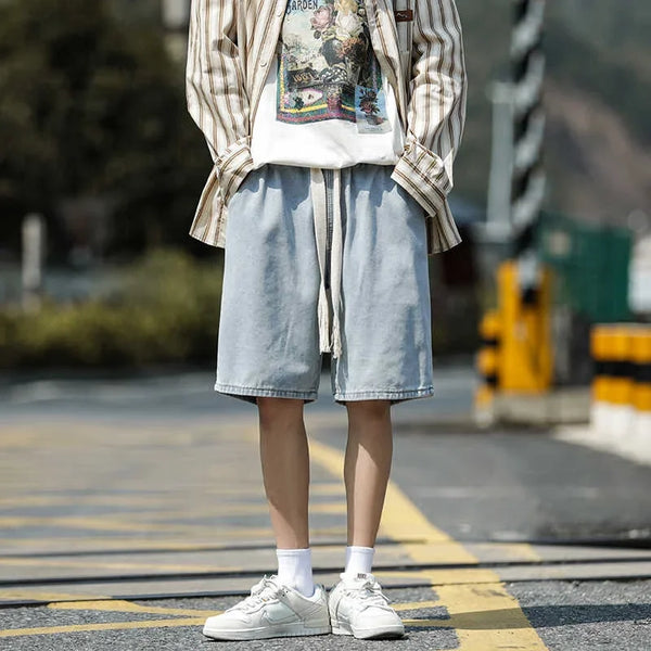 Seoul Wash Relaxed Denim Shorts