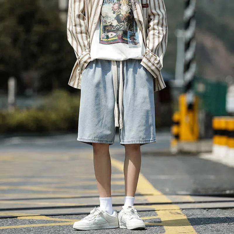 Seoul Wash Relaxed Denim Shorts