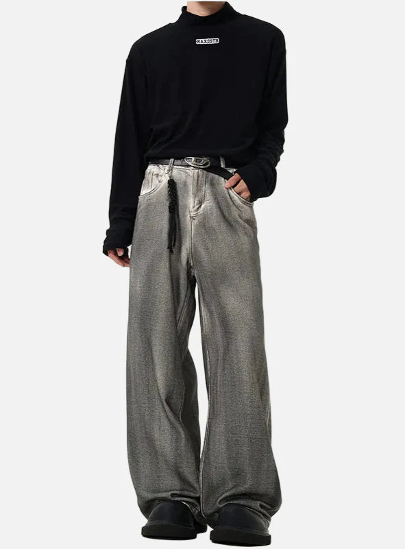 Spring Fashionable High-Rise Classic Leg Denim
