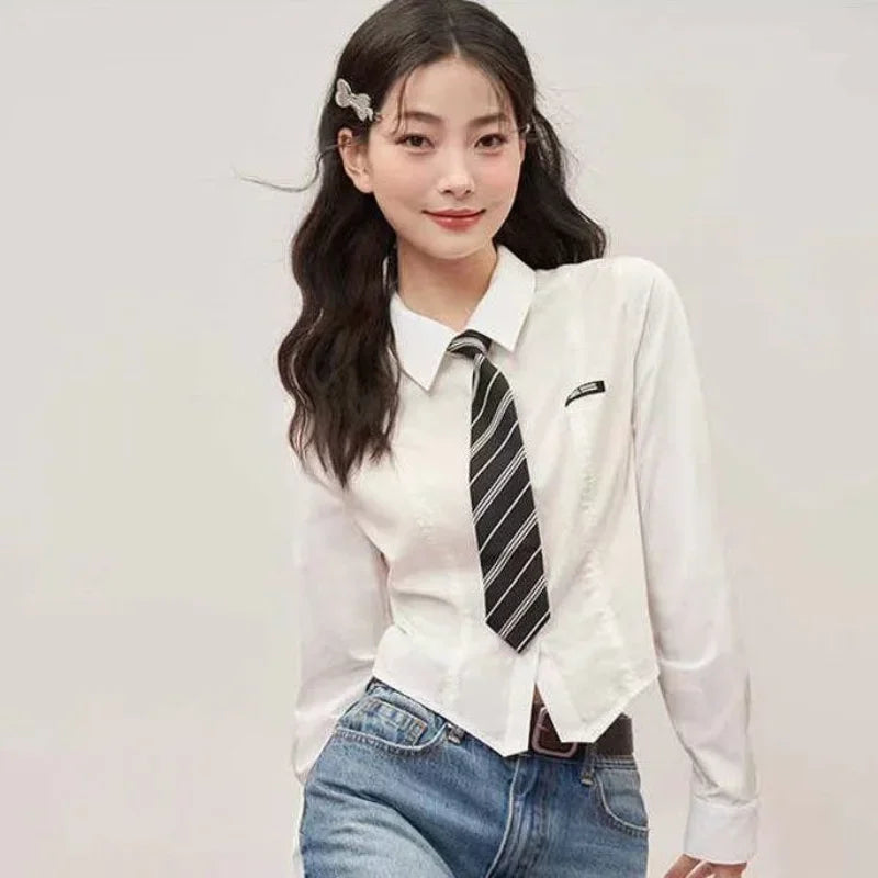 White Slim Turndown Day-to-Night Shirt