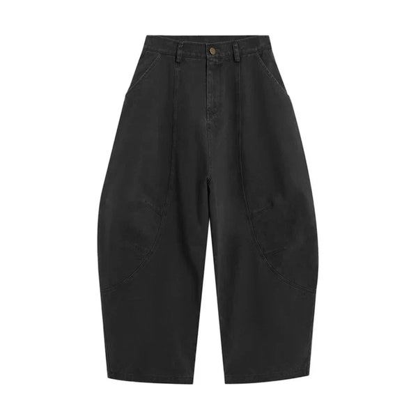 Reddachic Modern Bell Leg Barrel Denim