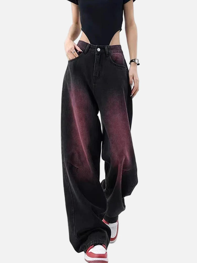 Durable Dark Urban Beat Bell Leg Denim