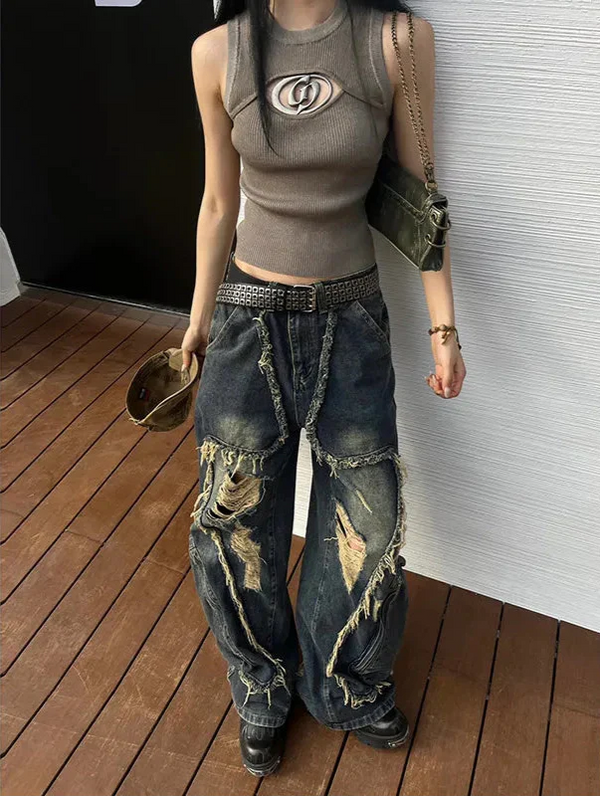 2000s Women Heritage Blue Dark Utility Denim