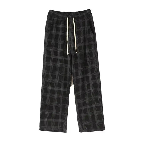 Check Cord Casual Trousers