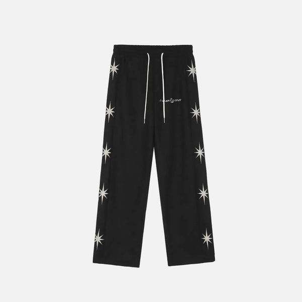 Wide Leg Harf Baskılı Jogger, önden görünüm — Navra Wear