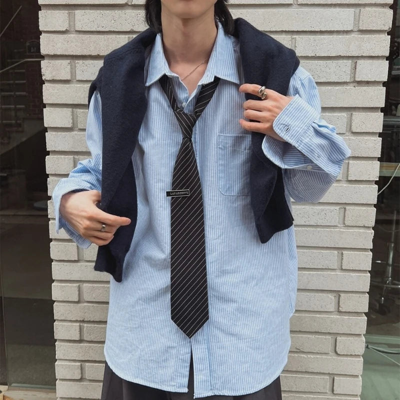 Oversize Tokyo Baskılı Gömlek, önden görünüm — Navra Wear