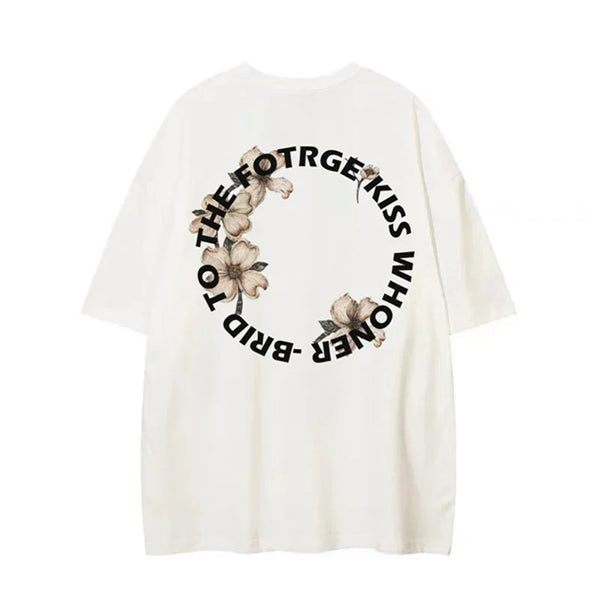Men's Boxy-Fit Crewneck Cotton Bright-Days T-Shirt