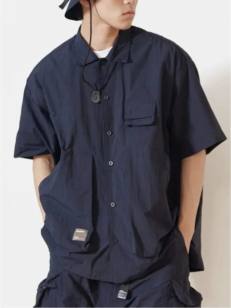 Safari Cepli Kargo Gömlek, önden görünüm — Navra Wear