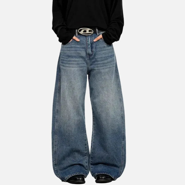 2000s Western Style Faded Bell Leg Denim