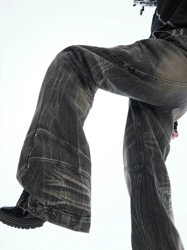 Wardrobe Staple Wornout Rinse Bell Relaxed Denim