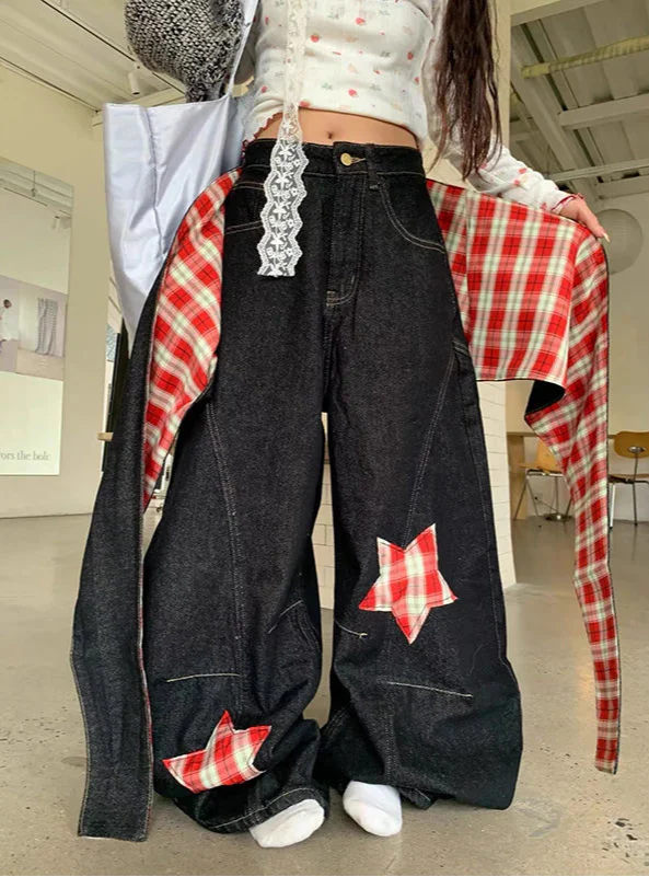 Autumn Durable Dark Black Stellar Bell Leg Denim